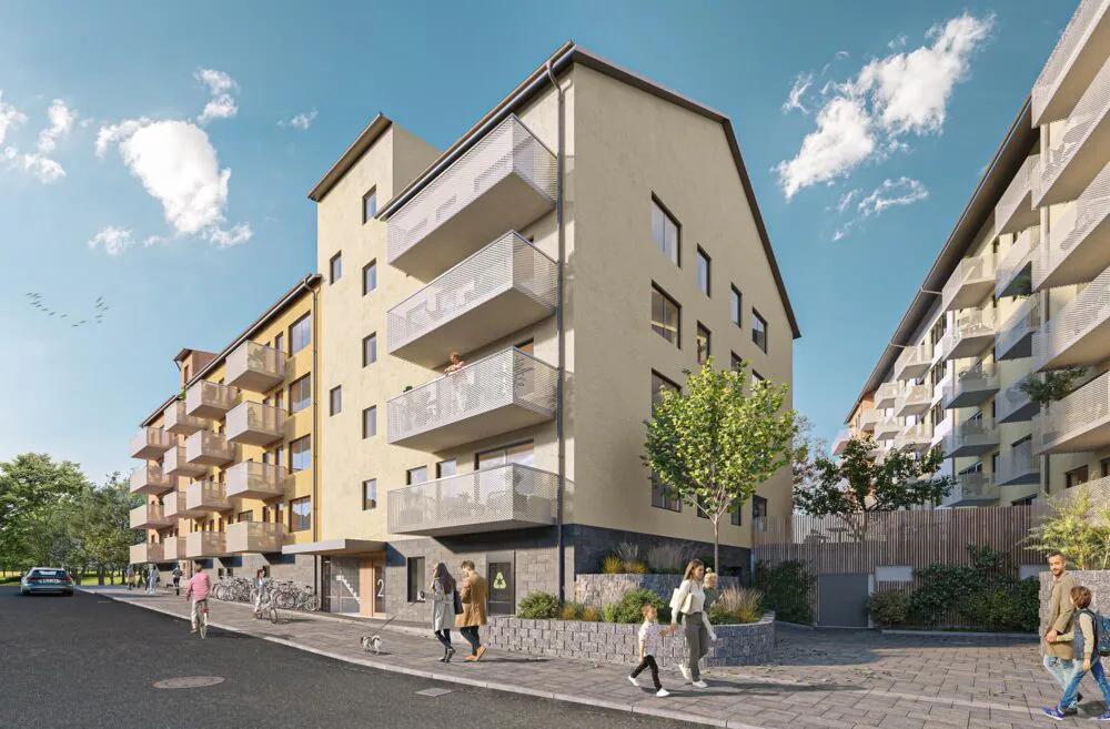 Schaktfördelare för kall- och varmvatten installerad i nyproduktion